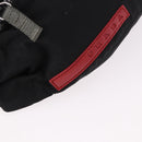 PRADA Sports Line Waist Bag Nylon Blue Silver Auth ti3992-14