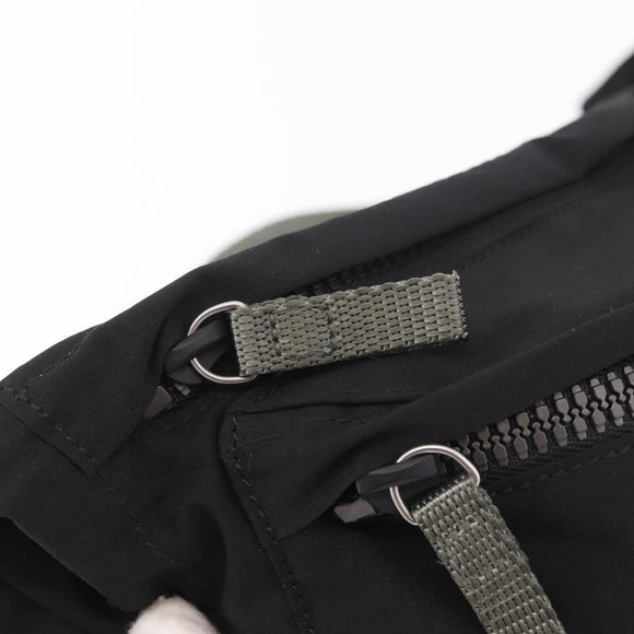 PRADA Sports Line Waist Bag Nylon Blue Silver Auth ti3992