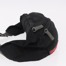 PRADA Sports Line Waist Bag Nylon Blue Silver Auth ti3992-4