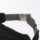 PRADA Sports Line Waist Bag Nylon Blue Silver Auth ti3992-8