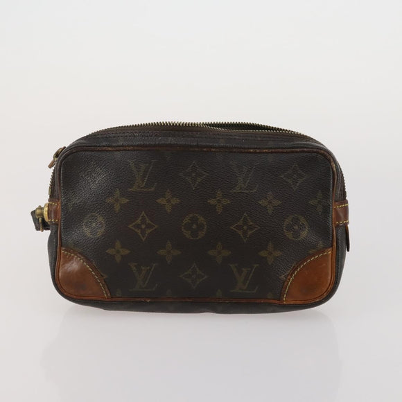 LOUIS VUITTON Monogram Clutch Bag 4 Set LV Auth ti3993