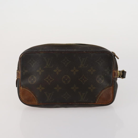LOUIS VUITTON Monogram Clutch Bag 4 Set LV Auth ti3993