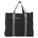 PRADA Sports Line Tote Bag Nylon Black Silver Auth ti3994-13