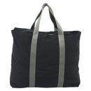 PRADA Sports Line Tote Bag Nylon Black Silver Auth ti3994-2