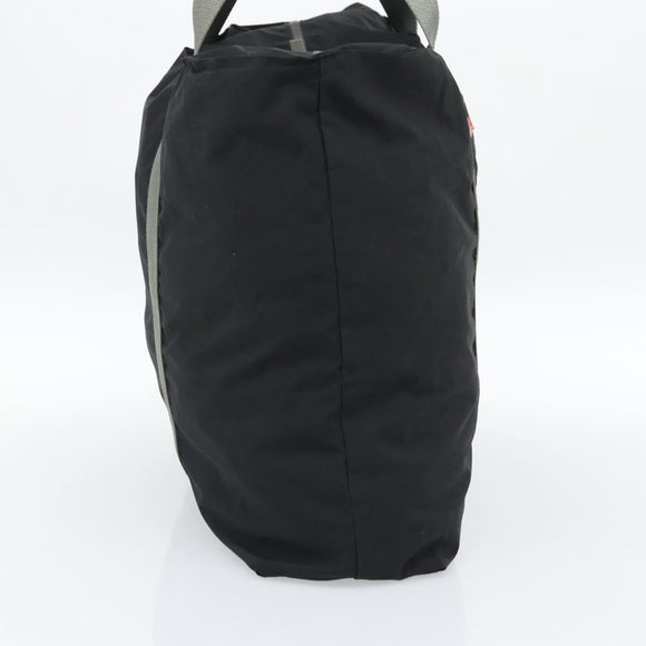 PRADA Sports Line Tote Bag Nylon Black Silver Auth ti3994