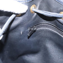 Christian Dior Purse Shoulder Bag Leather Navy Gold Tone Auth ti3995-19