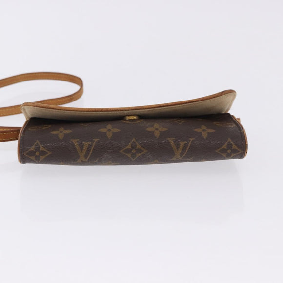 LOUIS VUITTON Monogram Pochette Twin PM Shoulder Bag M51854 LV Auth ti3996