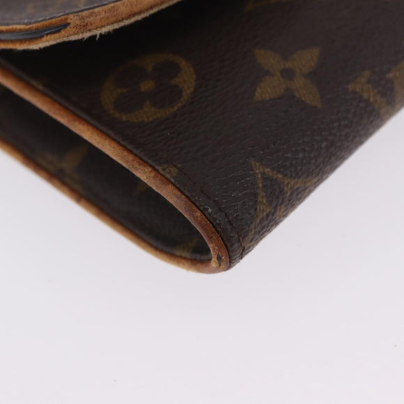 LOUIS VUITTON Monogram Pochette Twin PM Shoulder Bag M51854 LV Auth ti3996