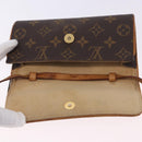 LOUIS VUITTON Monogram Pochette Twin PM Shoulder Bag M51854 LV Auth ti3996-18