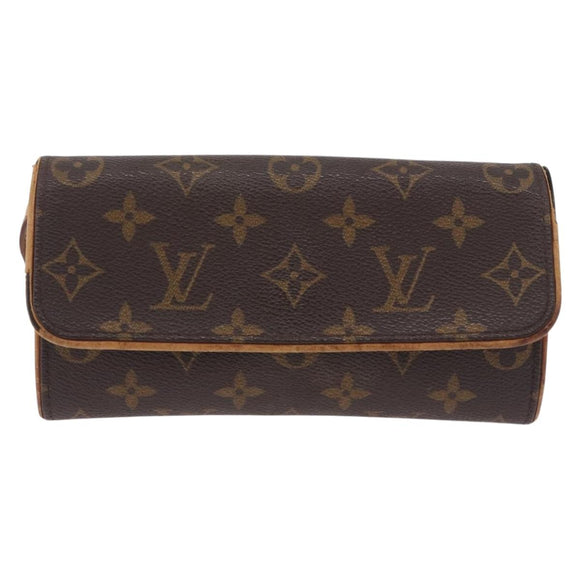 LOUIS VUITTON Monogram Pochette Twin PM Shoulder Bag M51854 LV Auth ti3996