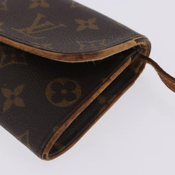 LOUIS VUITTON Monogram Pochette Twin PM Shoulder Bag M51854 LV Auth ti3996