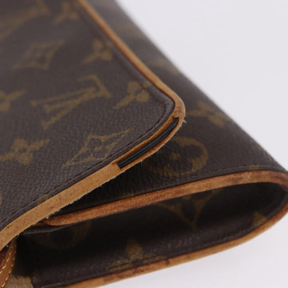 LOUIS VUITTON Monogram Pochette Twin PM Shoulder Bag M51854 LV Auth ti3996