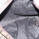FENDI Zucca Canvas Pouch Brown Silver Auth ti4000-10