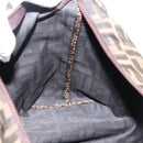 FENDI Zucca Canvas Pouch Brown Silver Auth ti4000-11