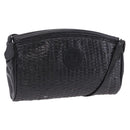FENDI Shoulder Bag Leather Black Auth ti4002-1