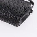 FENDI Shoulder Bag Leather Black Auth ti4002-18