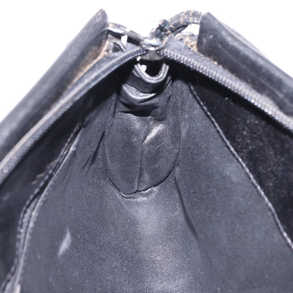FENDI Shoulder Bag Leather Black Auth ti4002