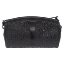 FENDI Shoulder Bag Leather Black Auth ti4002-3