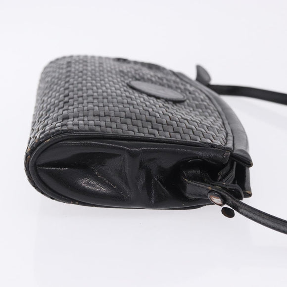 FENDI Shoulder Bag Leather Black Auth ti4002