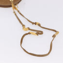 FENDI Macaroni Shoulder Bag Suede Brown Gold Tone Auth ti4003-7