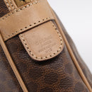 CELINE Macadam Business Bag PVC Leather Brown Gold Tone Auth ti4006-12