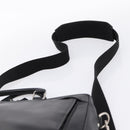 BURBERRY Business Bag Leather 2way Black Silver Auth ti4007-15