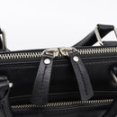 BURBERRY Business Bag Leather 2way Black Silver Auth ti4007-19