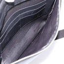BURBERRY Business Bag Leather 2way Black Silver Auth ti4007-24