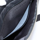 BURBERRY Business Bag Leather 2way Black Silver Auth ti4007-12