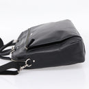 BURBERRY Business Bag Leather 2way Black Silver Auth ti4007-3