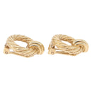 Christian Dior Earring Metal Gold Tone Auth ti4009-10