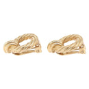 Christian Dior Earring Metal Gold Tone Auth ti4009-11