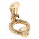 Christian Dior Earring Metal Gold Tone Auth ti4009-4
