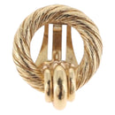 Christian Dior Earring Metal Gold Tone Auth ti4009-6