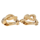 Christian Dior Earring Metal Gold Tone Auth ti4010-11