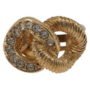 Christian Dior Earring Metal Gold Tone Auth ti4010-2