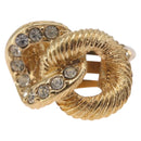 Christian Dior Earring Metal Gold Tone Auth ti4010-6