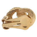 Christian Dior Earring Metal Gold Tone Auth ti4010-7