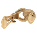 Christian Dior Earring Metal Gold Tone Auth ti4010-8