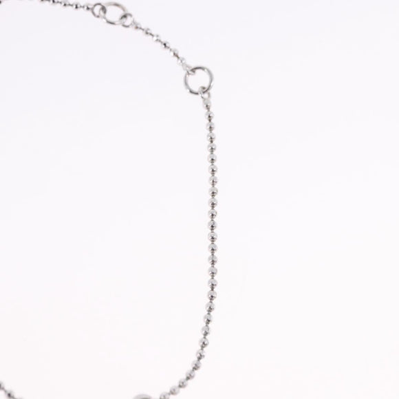 Christian Dior Bracelet Metal Silver Auth ti4011