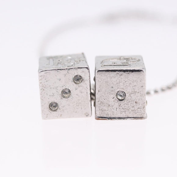 Christian Dior Bracelet Metal Silver Auth ti4011