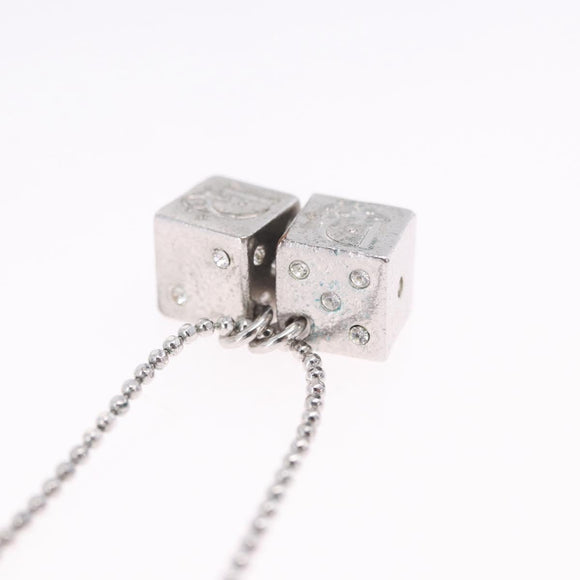 Christian Dior Bracelet Metal Silver Auth ti4011