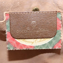 GUCCI GG Supreme Web Sherry Line Clutch Bag PVC Beige Gold 89 01 033 Auth ti4013-13