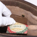 GUCCI GG Supreme Web Sherry Line Clutch Bag PVC Beige Gold 89 01 033 Auth ti4013-19
