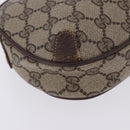 GUCCI GG Supreme Web Sherry Line Clutch Bag PVC Beige 156 02 066 Auth ti4015-15