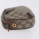 GUCCI GG Supreme Web Sherry Line Clutch Bag PVC Beige 156 02 066 Auth ti4015-4