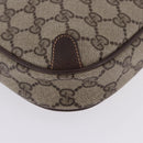 GUCCI GG Supreme Web Sherry Line Clutch Bag PVC Beige 156 02 066 Auth ti4015-7
