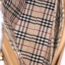 BURBERRY Hand Bag Leather Beige Gold Tone Auth ti4017-12