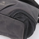 BURBERRY Shoulder Bag Canvas 2way Gray Silver Auth ti4019-15