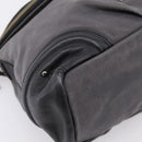 BURBERRY Shoulder Bag Canvas 2way Gray Silver Auth ti4019-16
